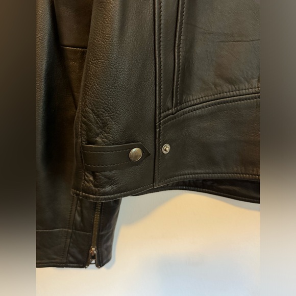 Nordstrom B.P. Alex Costa Leather Motorcycle Jacket - L - Large - Picture 5 of 9